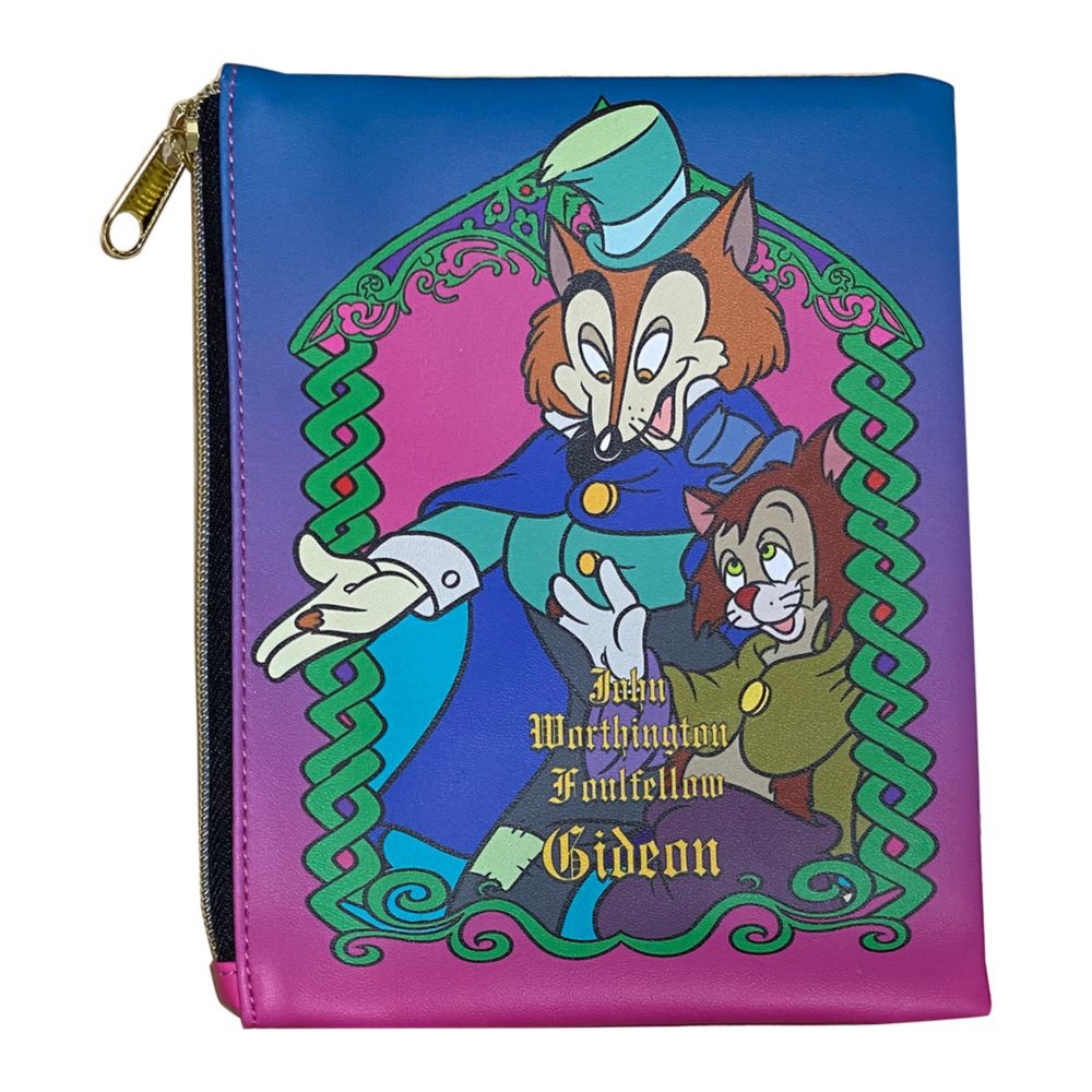 公式 ショップディズニー ノスタルジカ ヴィランズ フラットポーチ ピノキオ ファウルフェロー