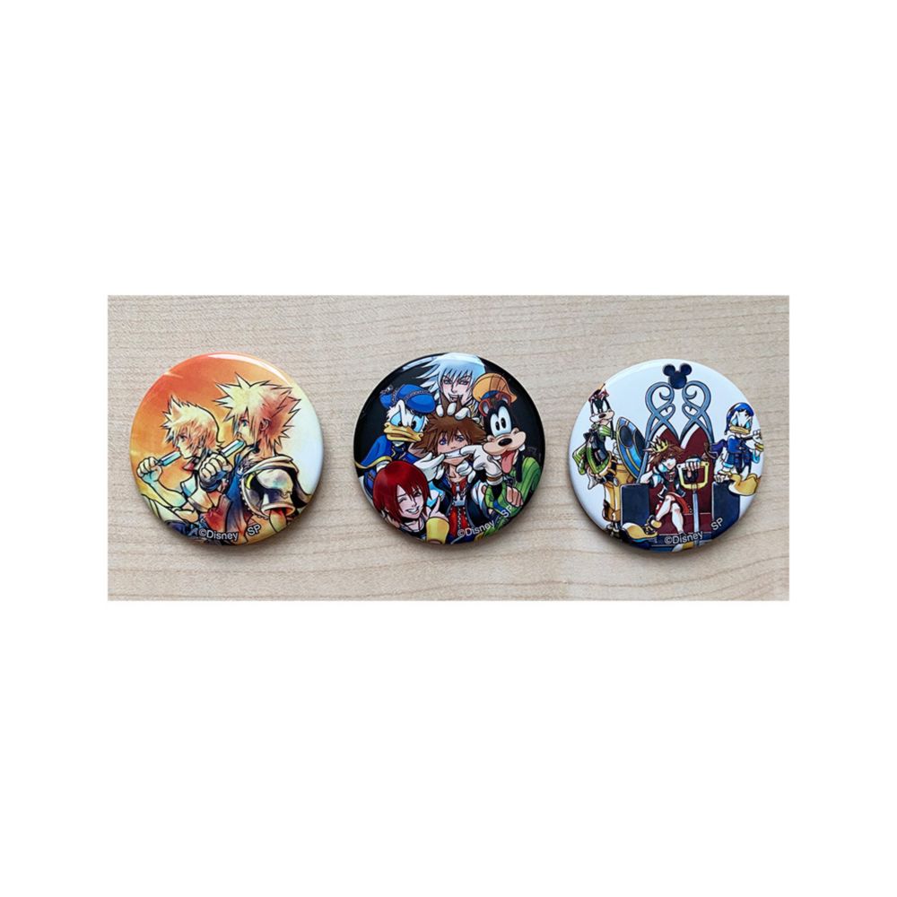 公式 ショップディズニー ディズニー キングダム ハーツ 缶バッジ チェック
