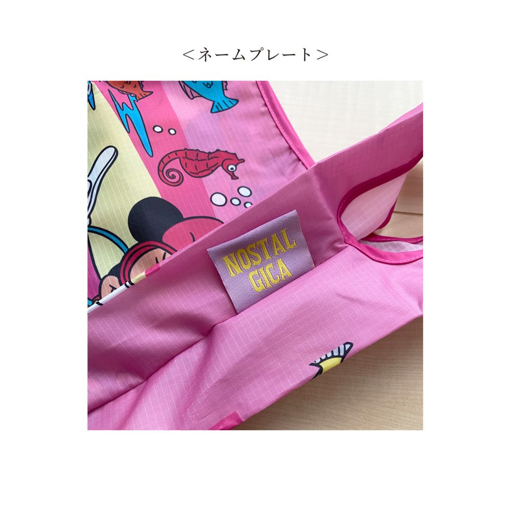 ノスタルジカ マルシェ型エコバッグ ミッキーマウス＆フレンズ/アンダー・ザ・シー