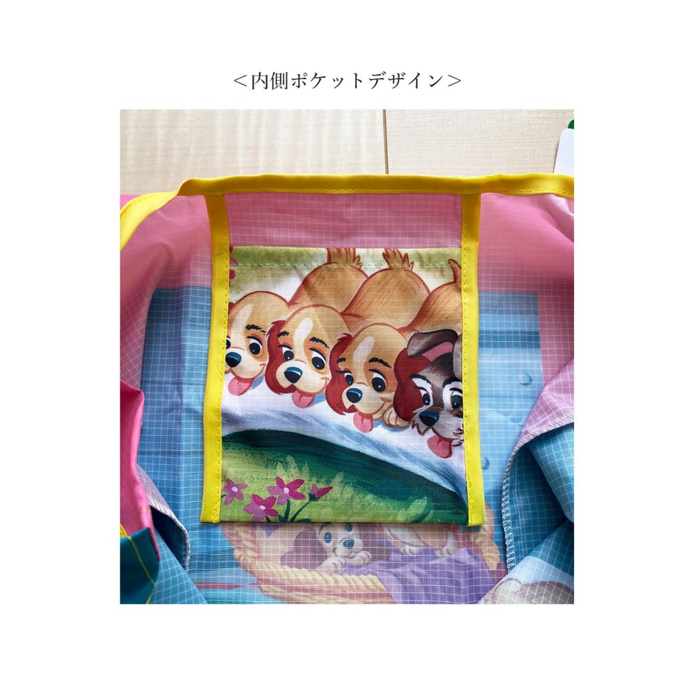 ノスタルジカ マルシェ型エコバッグ わんわん物語/ロゴ