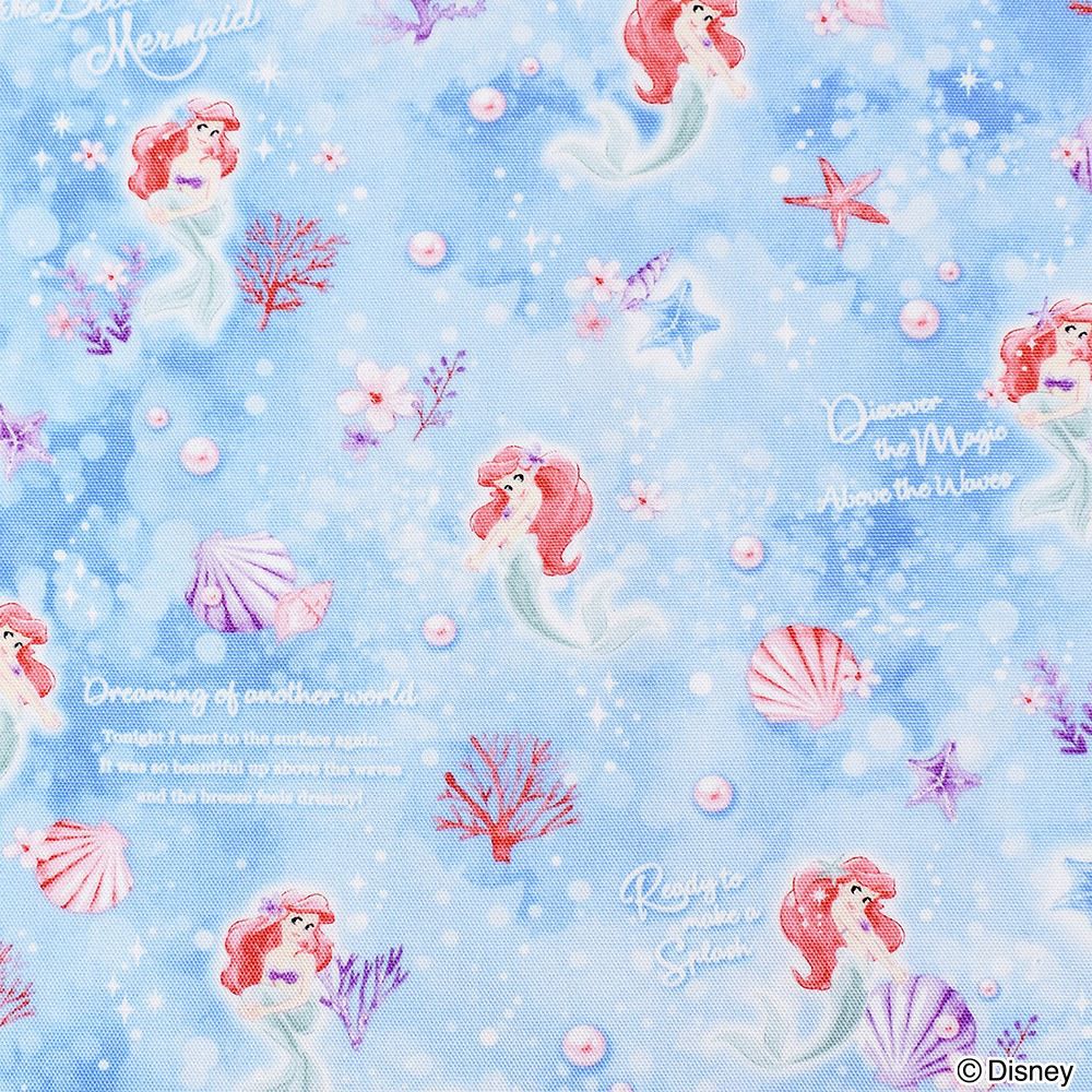 マチ付きキルティングレッスンバッグ(ループ付き) / Ariel / THE LITTLE MERMAID / アリエル /