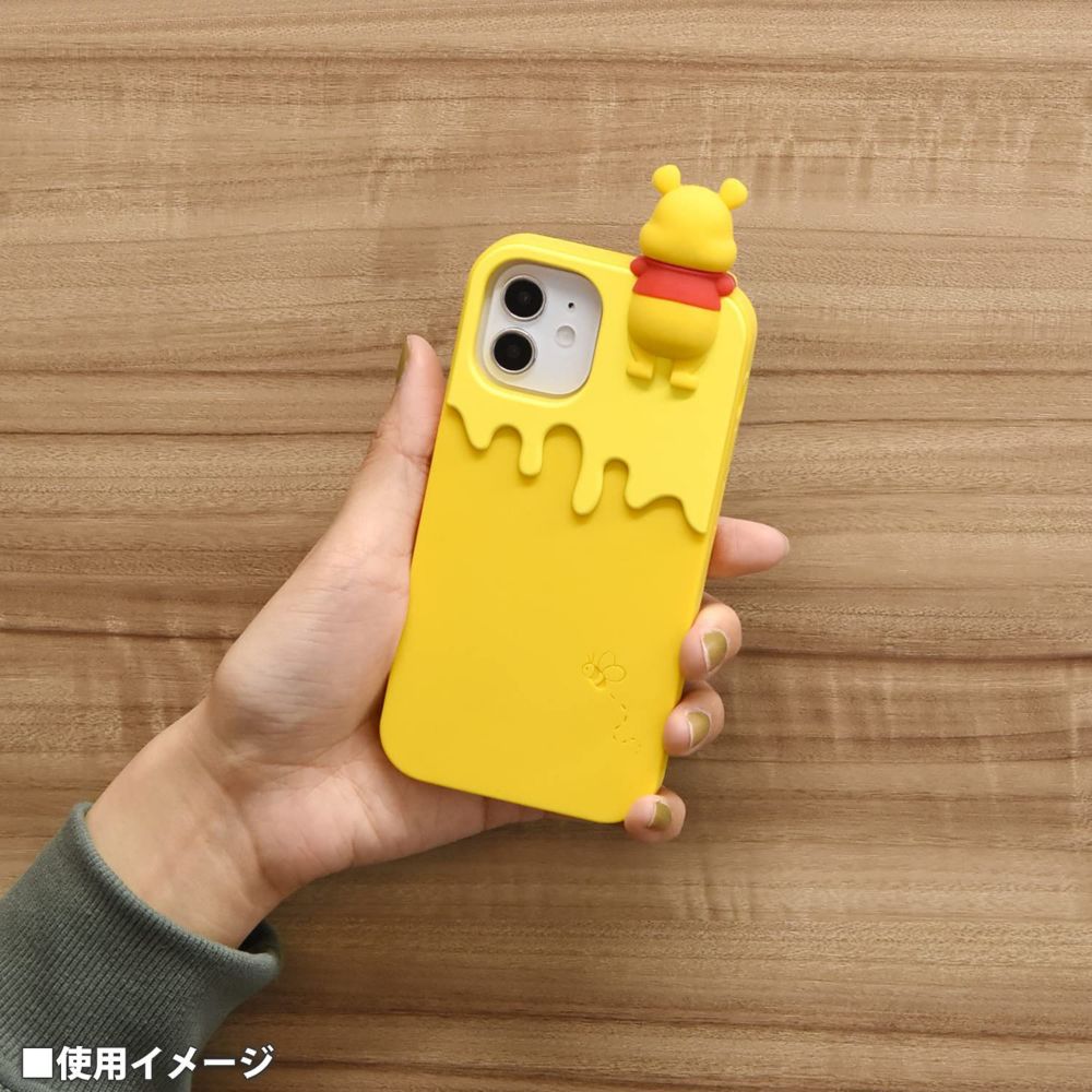 くまのプーさん iPhone 12 mini対応シリコンケース DN-836A
