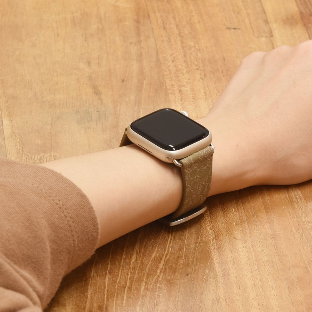 ミッキーマウス Apple Watch 45/44/42mm 対応 レザーバンド DN-991MK