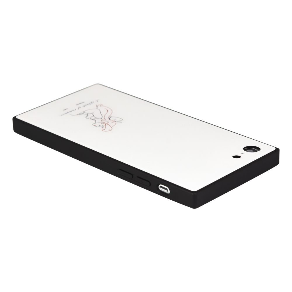 アリエル iPhone 7/8/SE(第2世代)/SE(第3世代) 対応 スクエアガラスケース ワンポイント DNG-10A