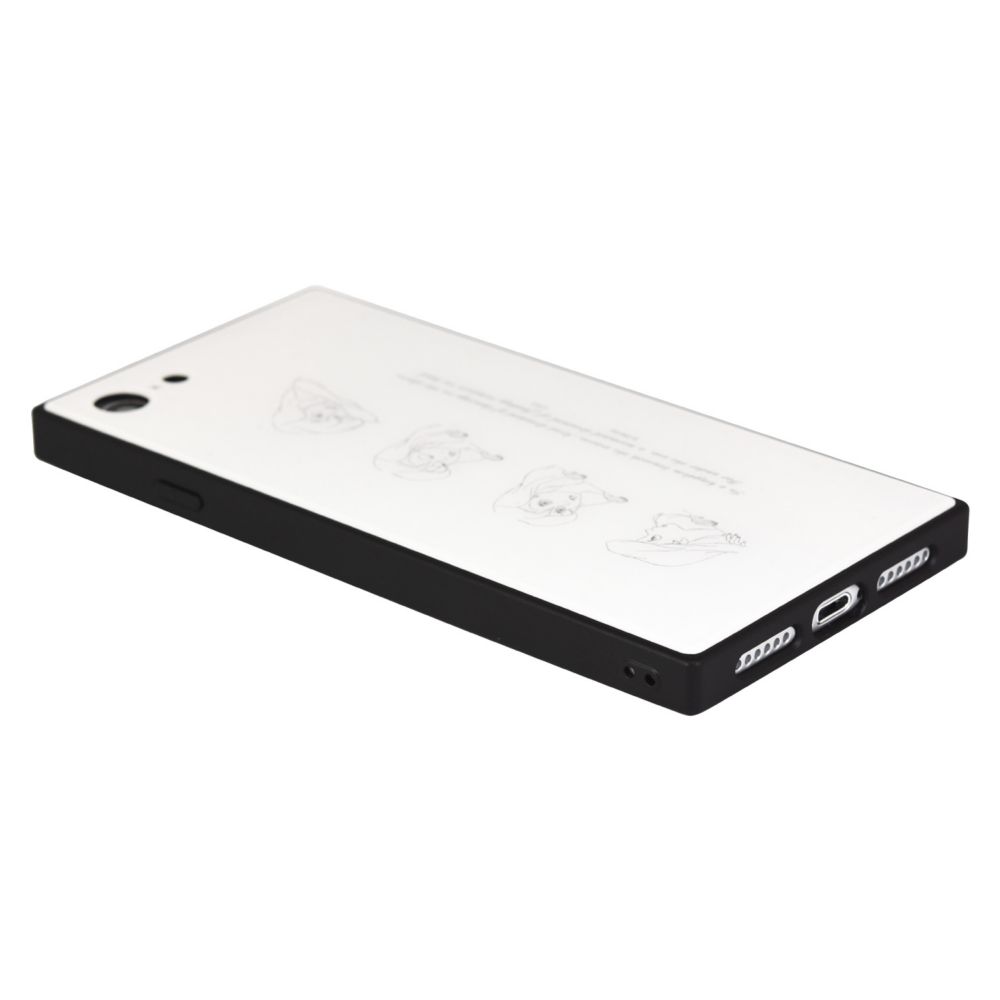 アリエル iPhone 7/8/SE(第2世代)/SE(第3世代) 対応 スクエアガラスケース 表情 DNG-10B