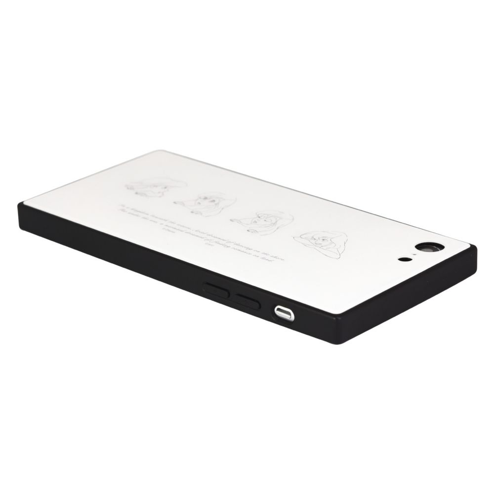 アリエル iPhone 7/8/SE(第2世代)/SE(第3世代) 対応 スクエアガラスケース 表情 DNG-10B