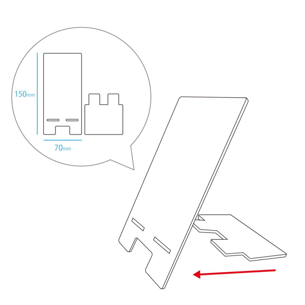 アリエル アクリルスマホスタンド ワンポイント DNG-12A