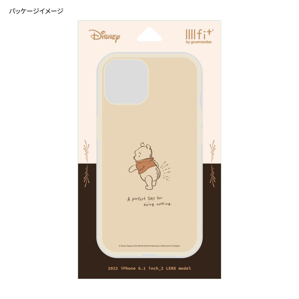 くまのプーさん IIIIfit(イーフィット) iPhone 13 / 14 (6.1インチ) 対応 ケース DNG-19PO