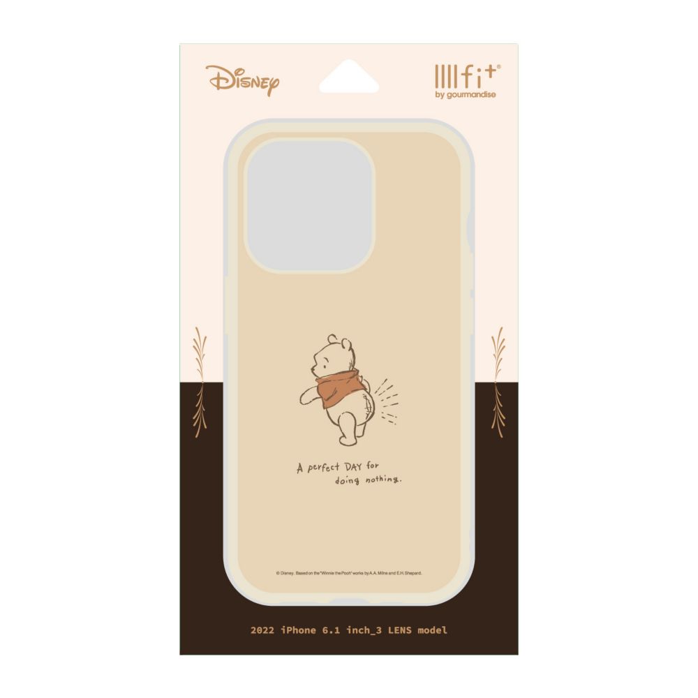 くまのプーさん IIIIfit(イーフィット) iPhone 13 Pro / 14 Pro (6.1インチ) 対応 ケース DNG-20PO