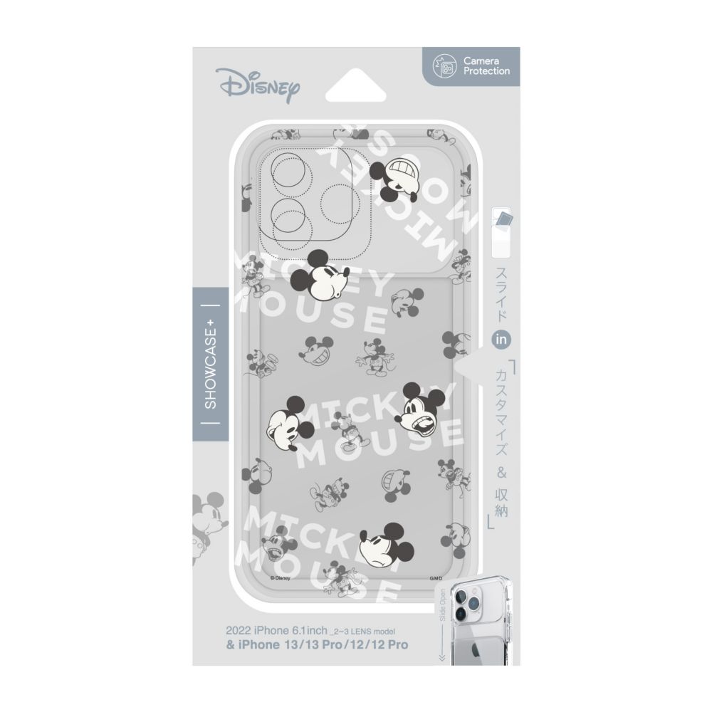 ミッキーマウス SHOWCASE+ iPhone 12 / 12 Pro / 13 / 13 Pro / 14 / 14 Pro (6.1インチ) 対応 ケース DNG-27MK
