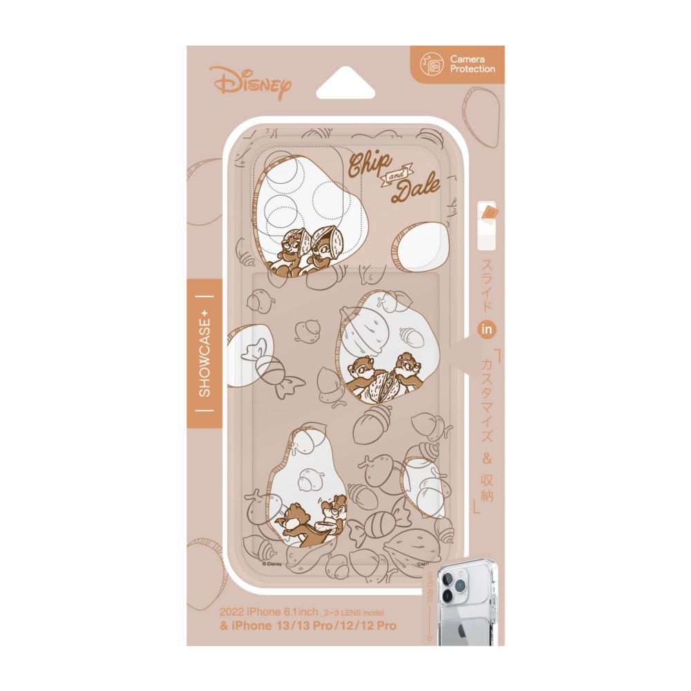 チップ＆デール SHOWCASE+ iPhone 12 / 12 Pro / 13 / 13 Pro / 14 / 14 Pro (6.1インチ) 対応 ケース DNG-27CD