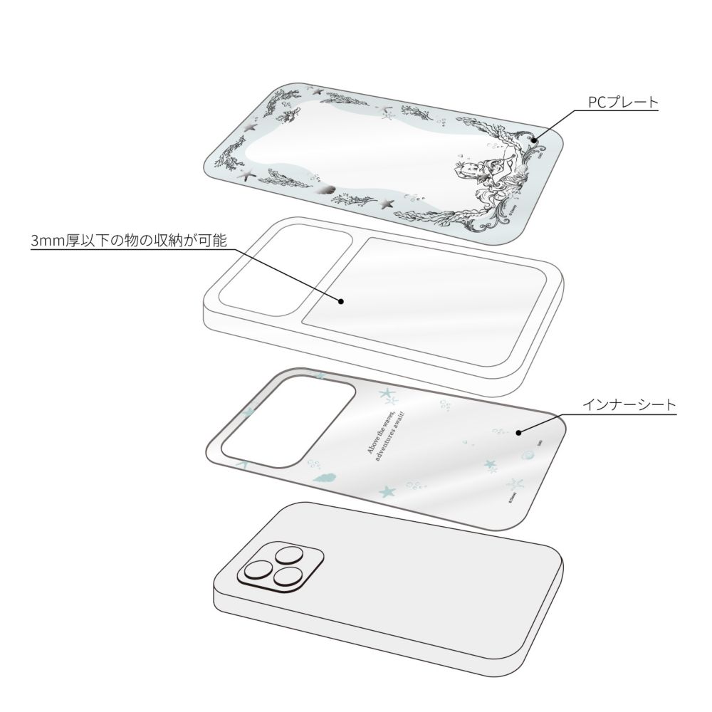 アリエル SHOWCASE+ iPhone 12 / 12 Pro / 13 / 13 Pro / 14 / 14 Pro (6.1インチ) 対応 ケース DNG-27AR