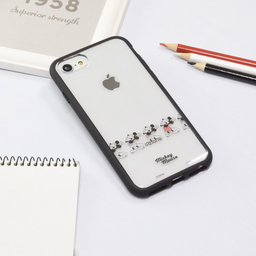 ミッキーマウス IIIIfit Clear iPhone 6/6s/7/8/SE(第2世代)/SE(第3世代) (4.7インチ) 対応 ケース DNG-33MK