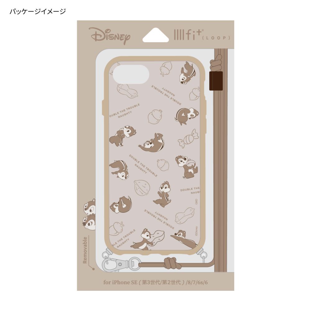 チップ＆デール IIIIfit Loop iPhone 6/6s/7/8/SE(第2世代)/SE(第3世代) (4.7インチ) 対応 ケース DNG-43CD