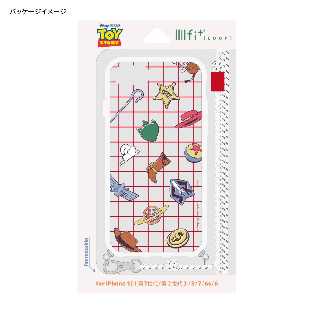 トイ・ストーリー IIIIfit Loop iPhone 6/6s/7/8/SE(第2世代)/SE(第3世代) (4.7インチ) 対応 ケース DNG-43TS