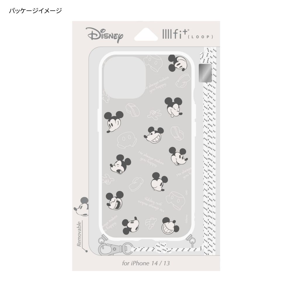ミッキーマウス IIIIfit Loop iPhone 13 / 14 (6.1インチ) 対応 ケース DNG-44MK