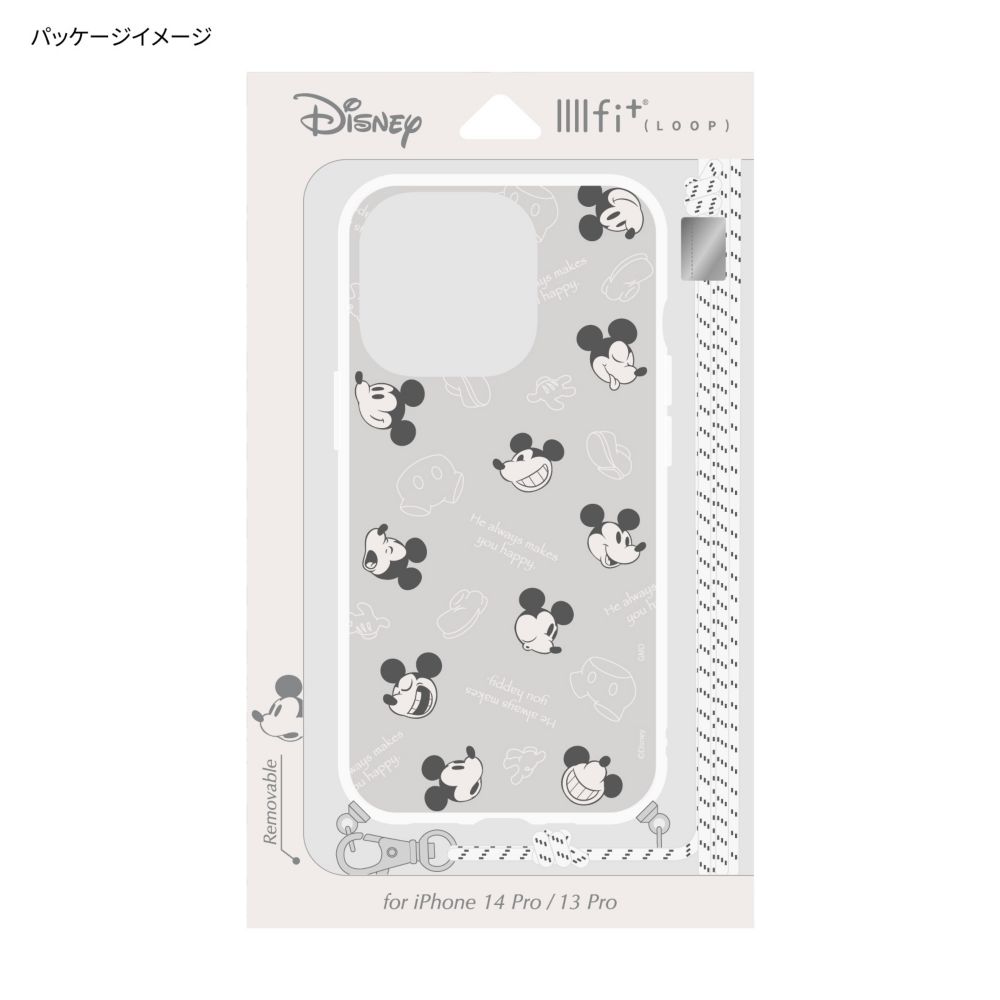 ミッキーマウス IIIIfit Loop iPhone 13 Pro / 14 Pro (6.1インチ) 対応 ケース DNG-45MK