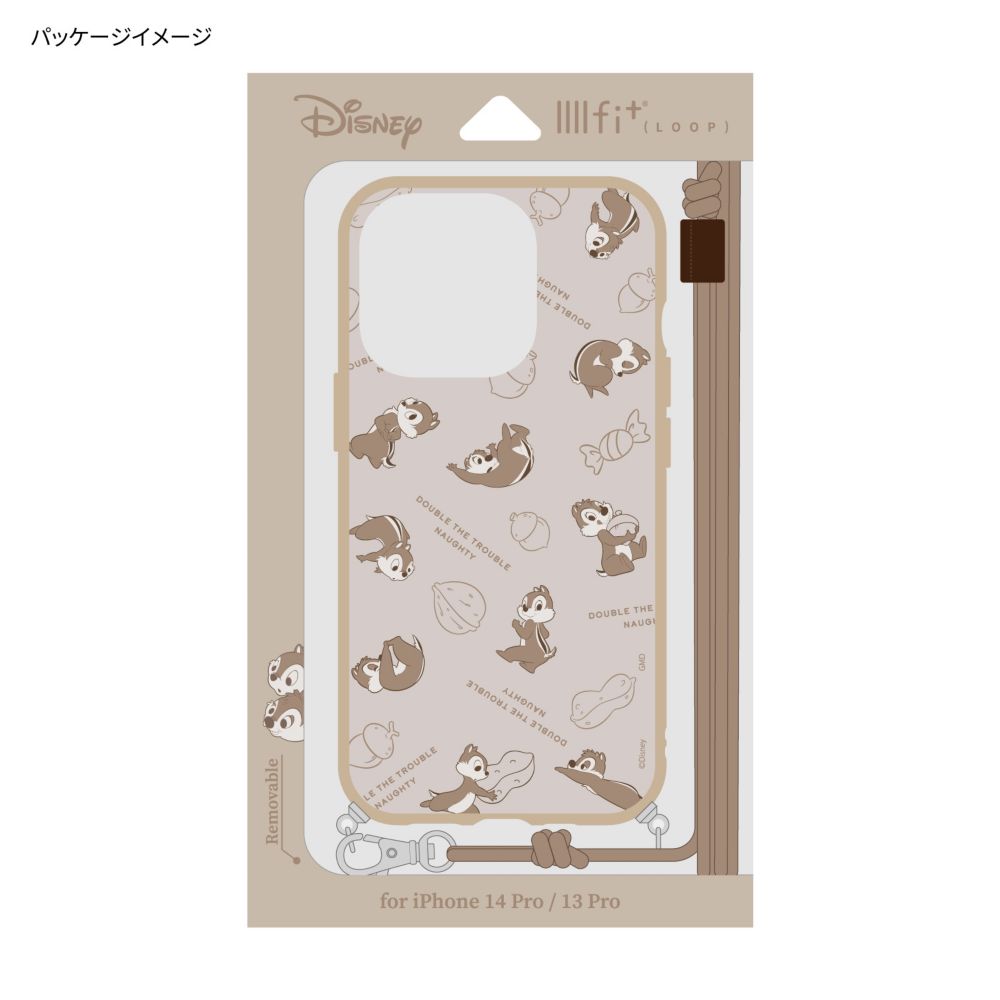 チップ＆デール IIIIfit Loop iPhone 13 Pro / 14 Pro (6.1インチ) 対応 ケース DNG-45CD