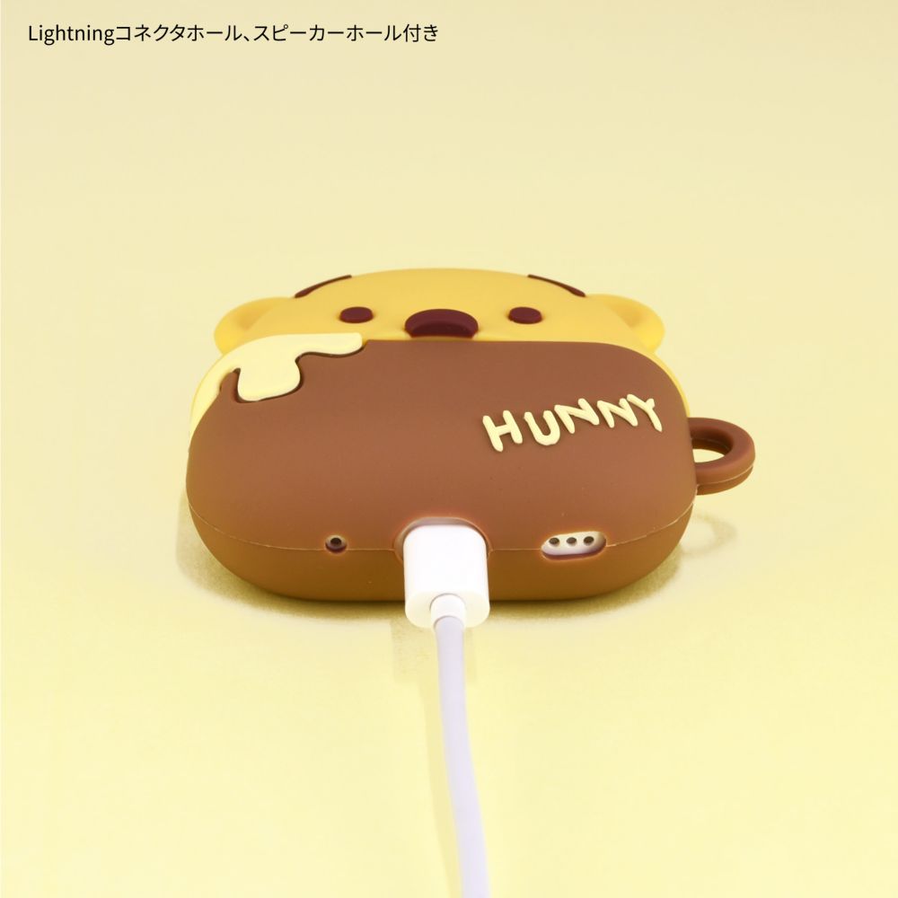 くまのプーさん AirPods Pro/AirPods Pro(第2世代) 対応 シリコンケース DNG-30PO