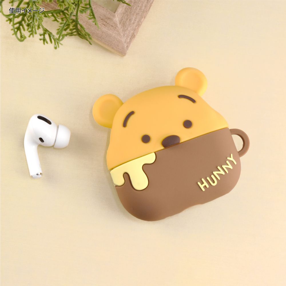 くまのプーさん AirPods Pro/AirPods Pro(第2世代) 対応 シリコンケース DNG-30PO
