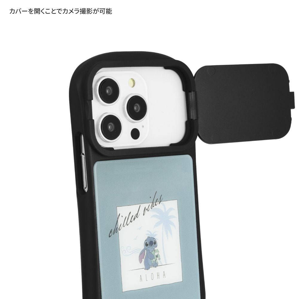 スティッチ アロハ iPhone 12 / 12 Pro / 13 / 13 Pro / 14 / 14 Pro 対応 ハイブリッドガラスケース DNG-82B