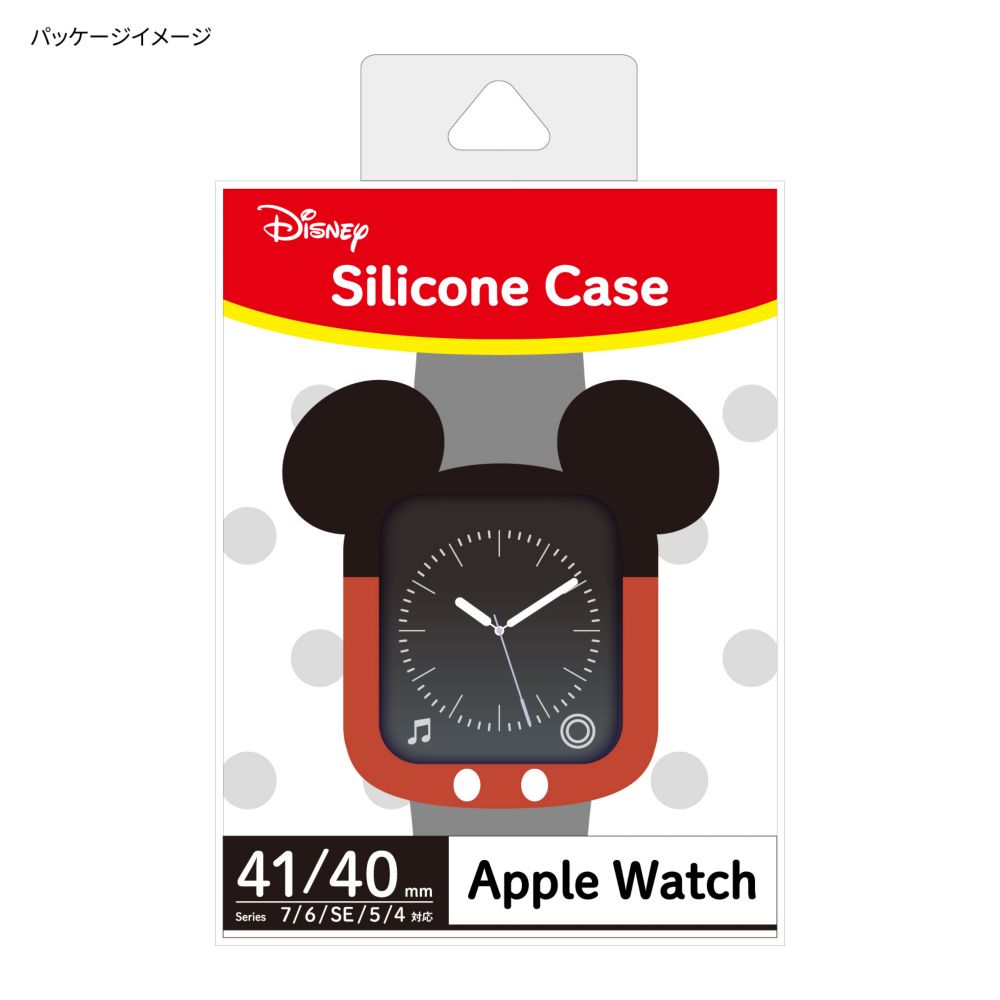 ミッキーマウス Apple Watch 41/40mm 対応 シリコンケース DNG-93MK