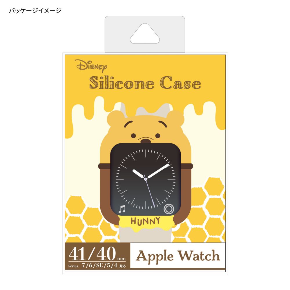 プーさん Apple Watch 41/40mm 対応 シリコンケース DNG-93PO