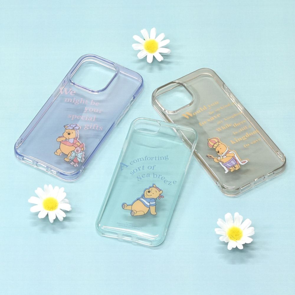 くまのプーさん リボン iPhone 6/6s/7/8/SE(第2世代)/SE(第3世代) (4.7インチ) 対応 ソフトケース DNG-95A