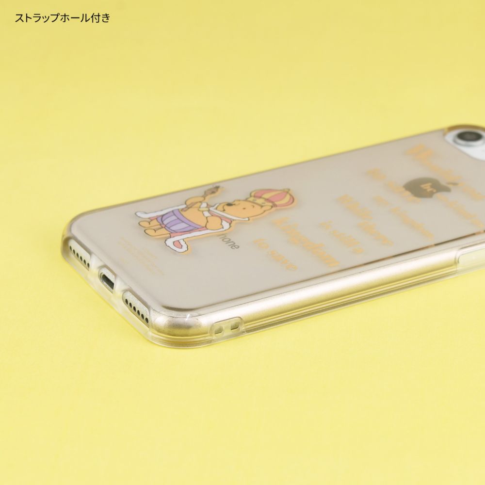 くまのプーさん おうさま iPhone 6/6s/7/8/SE(第2世代)/SE(第3世代) (4.7インチ) 対応 ソフトケース DNG-95C