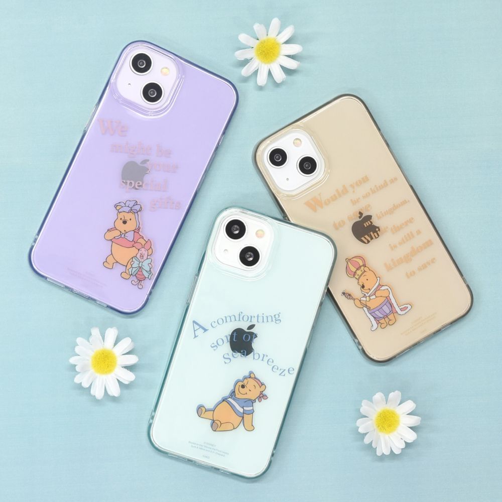 くまのプーさん かいぞく iPhone 13 / 14 (6.1インチ) 対応 ソフトケース DNG-96B