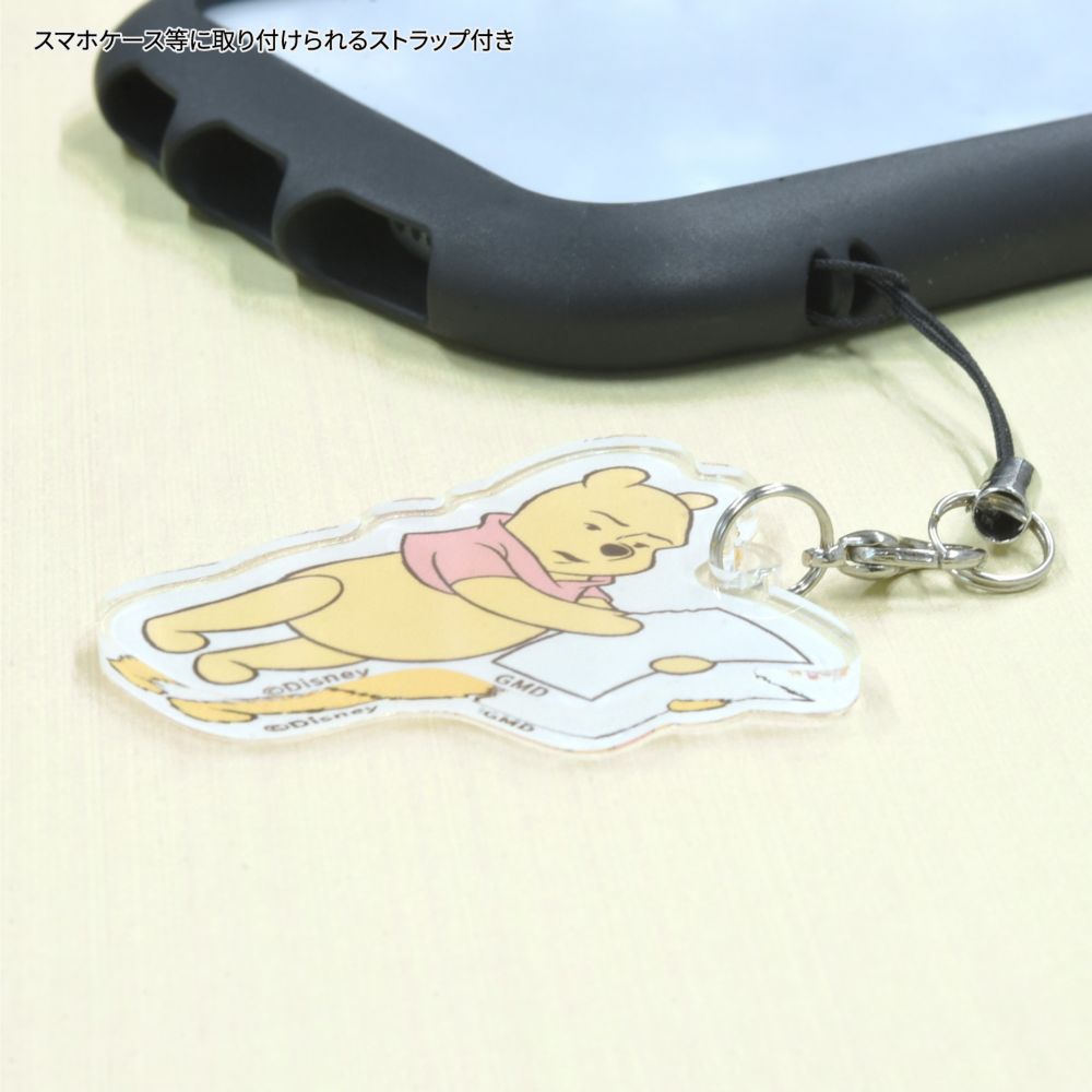 プーさん モバイルアクリルストラップ よめない DNG-111A