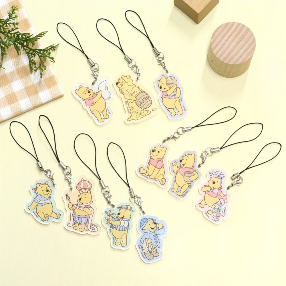 プーさん モバイルアクリルストラップ キラキラ DNG-111D