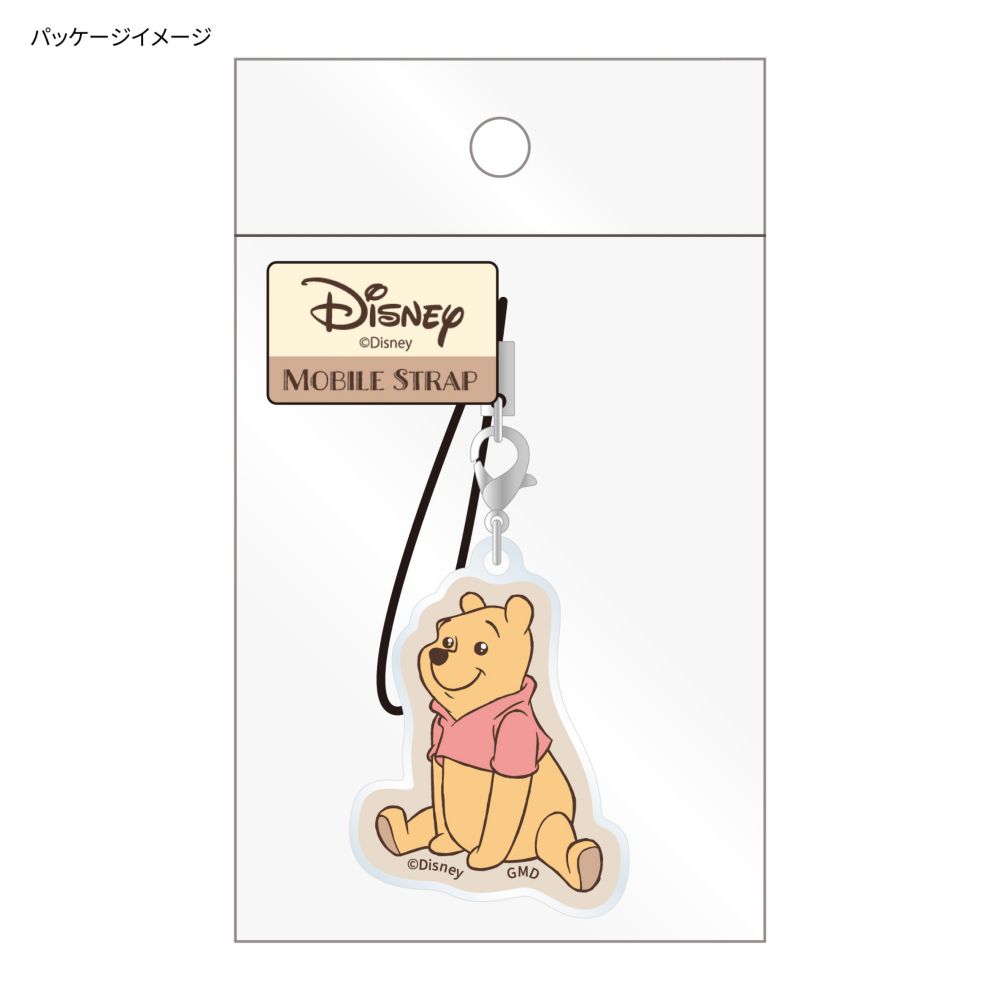 プーさん モバイルアクリルストラップ キラキラ DNG-111D