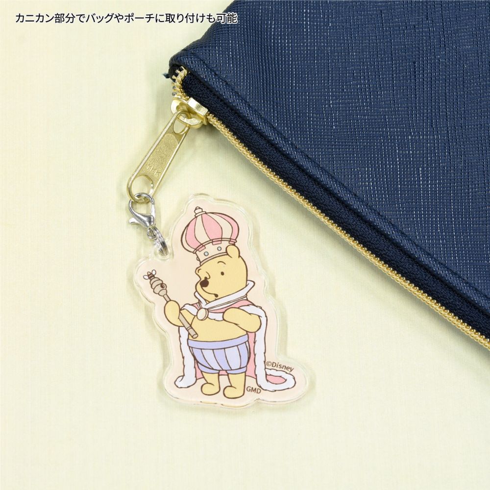 プーさん モバイルアクリルストラップ おうさま DNG-111H