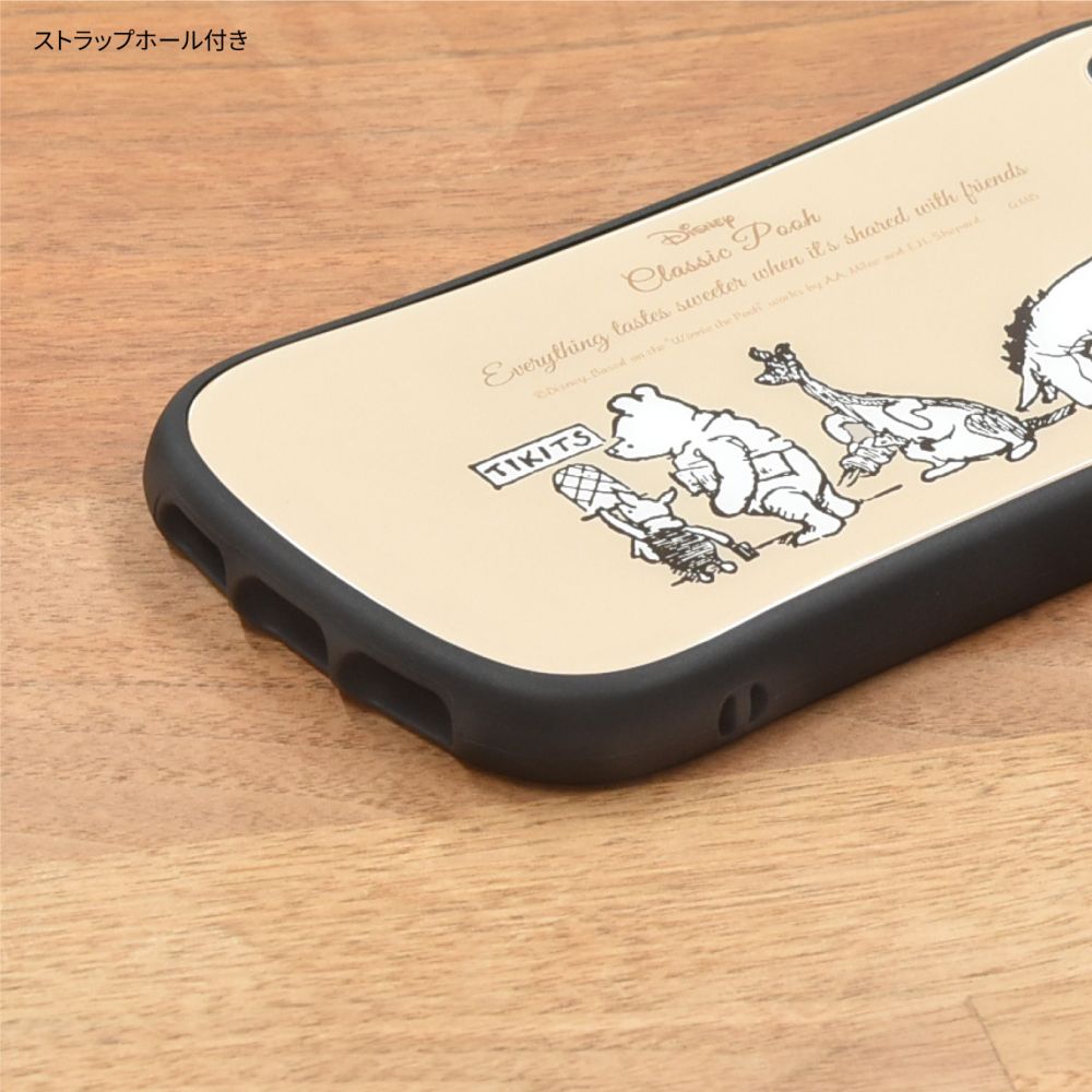 くまのプーさん せいれつ iPhone SE (第3世代/第2世代) / 8 / 7 / 6s / 6 (4.7インチ) 対応 ハイブリッドガラスケース DNG-117A