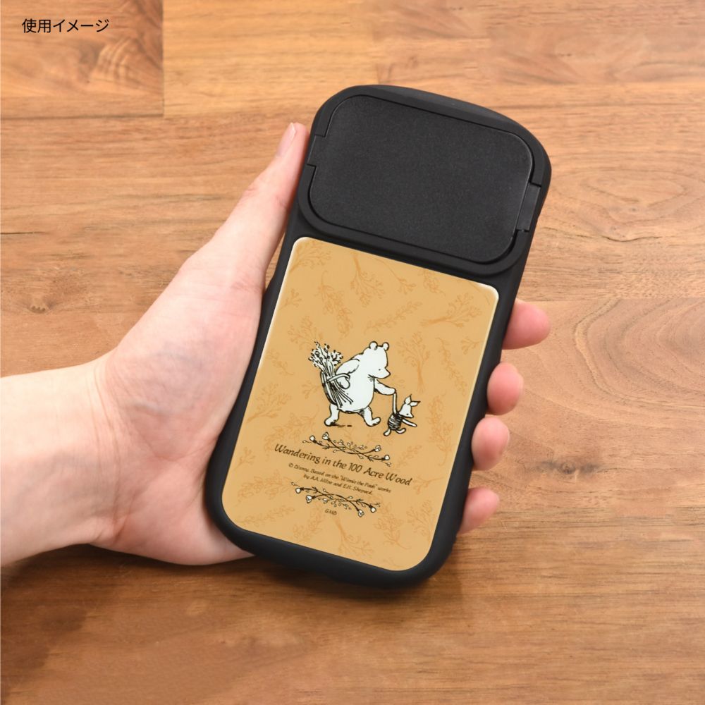 くまのプーさん ピクニック iPhone14 / 14 Pro / 13 / 13 Pro / 12 / 12Pro 対応 ハイブリッドガラスケース DNG-118A