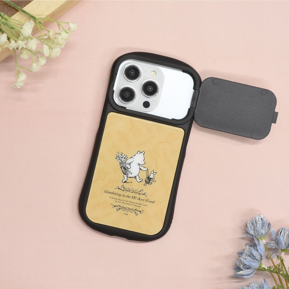 くまのプーさん ピクニック iPhone14 / 14 Pro / 13 / 13 Pro / 12 / 12Pro 対応 ハイブリッドガラスケース DNG-118A