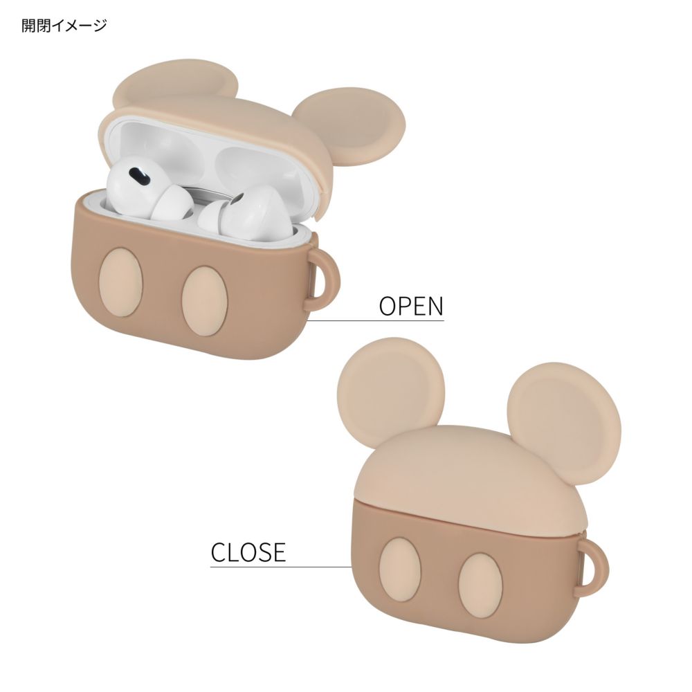 ミッキーマウス AirPods Pro(第2世代)/AirPods Pro 対応 シリコンケース DNG-128MK