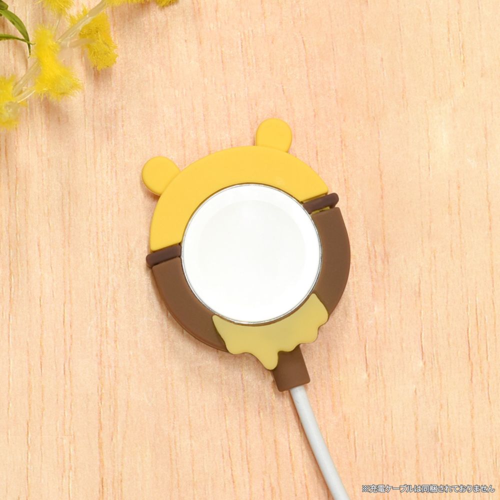 くまのプーさん Apple Watch 純正充電ケーブル 対応 シリコンカバー DNG-147PO