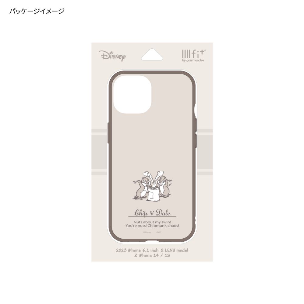 チップ＆デール IIIIfit(イーフィット) iPhone15 / 14 / 13 対応 ケース DNG-150CD