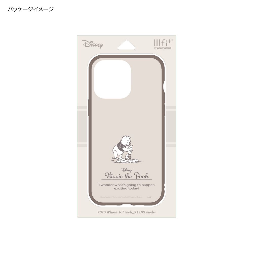 くまのプーさん IIIIfit(イーフィット) iPhone15 Pro Max 対応 ケース DNG-153PO