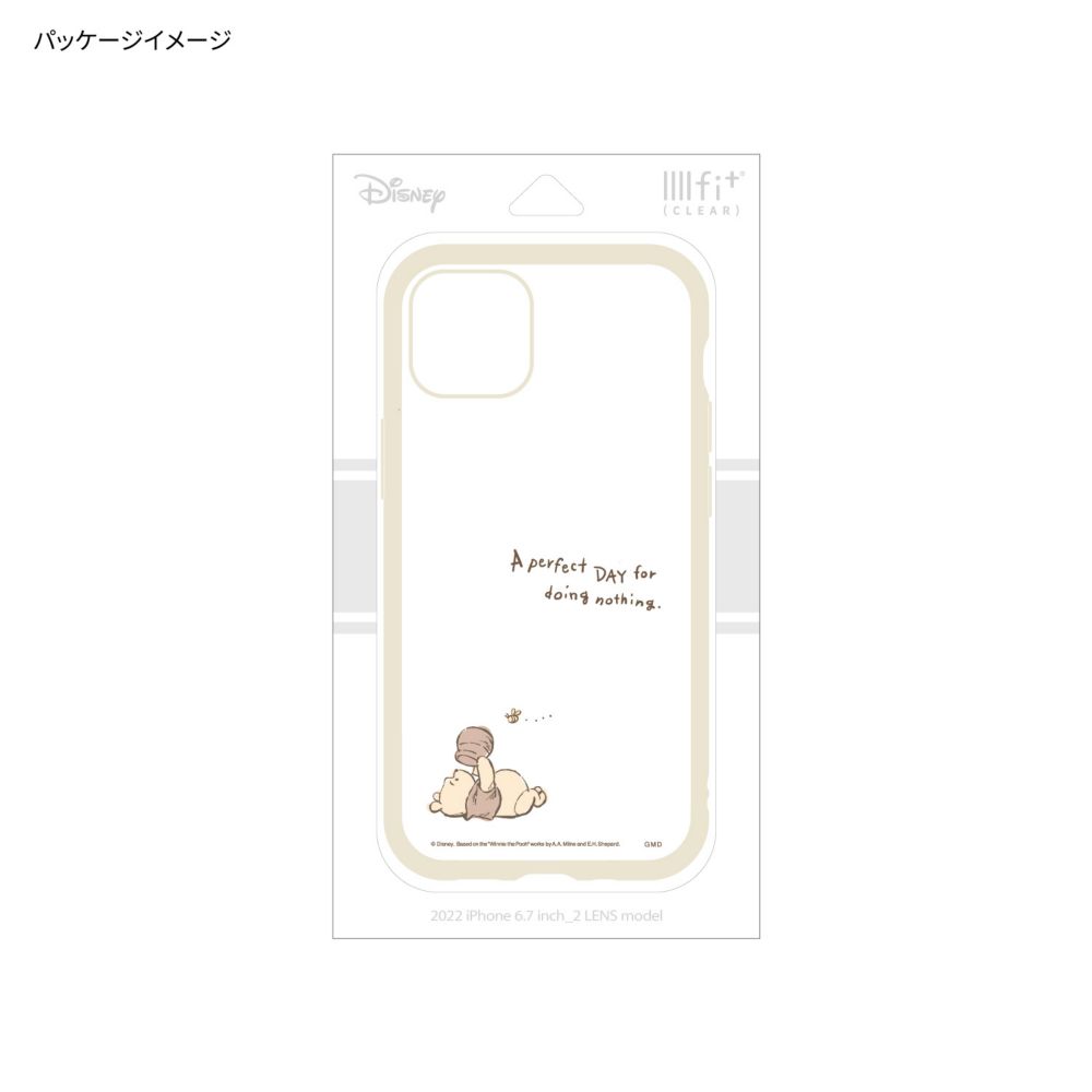 くまのプーさん IIIIfit Clear(イーフィット クリア) iPhone15 Plus / 14 Plus 対応 ケース DNG-156PO
