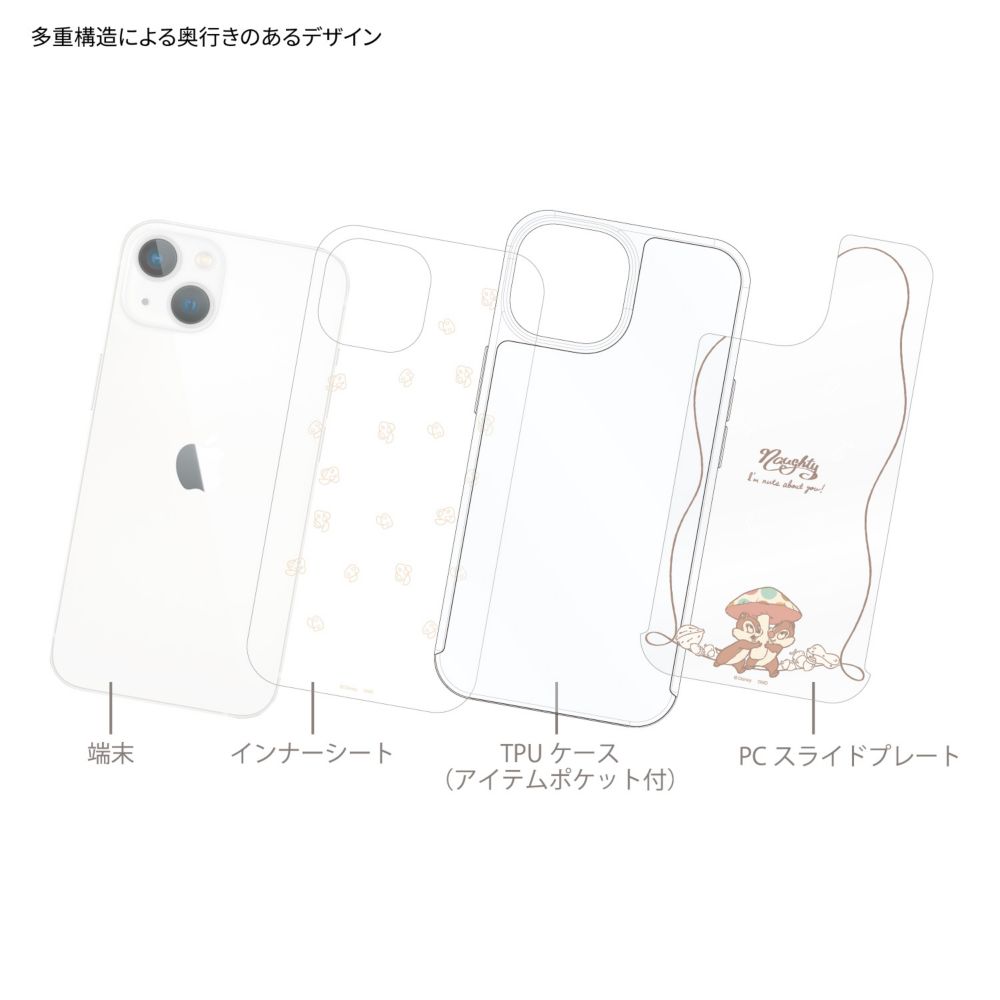 チップ＆デール SHOWCASE+ iPhone 15 / 14 / 13 対応 ケース DNG-158CD