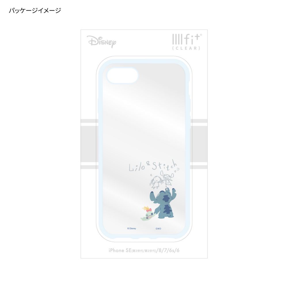 スティッチ IIIIfit Clear iPhone SE (第3世代/第2世代) / 8 / 7 / 6s / 6 (4.7インチ) 対応 ケース DNG-161ST