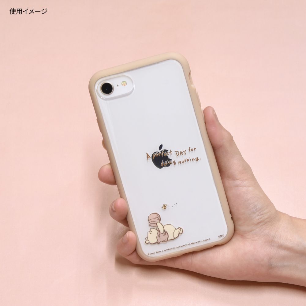 くまのプーさん IIIIfit Clear iPhone SE (第3世代/第2世代) / 8 / 7 / 6s / 6 (4.7インチ) 対応 ケース DNG-161PO