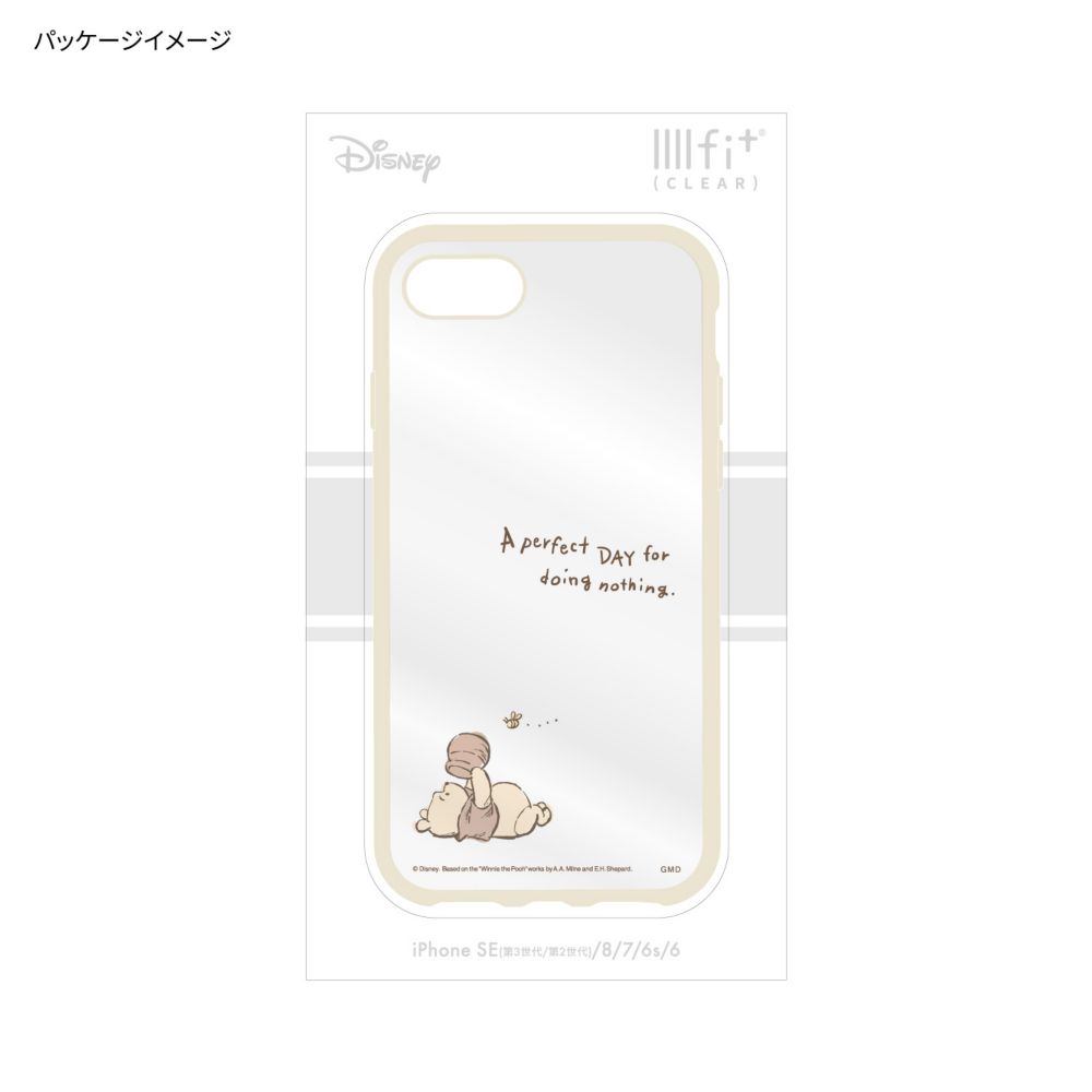 くまのプーさん IIIIfit Clear iPhone SE (第3世代/第2世代) / 8 / 7 / 6s / 6 (4.7インチ) 対応 ケース DNG-161PO