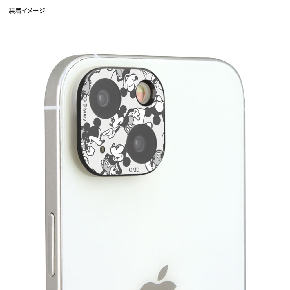 ミッキーマウス iPhone 15 / 15 Plus / 14 / 14 Plus 対応 カメラカバー DNG-172MK