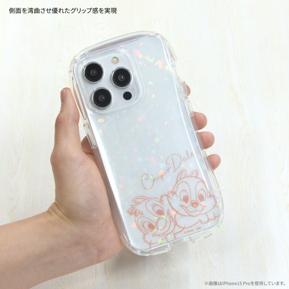 チップ＆デール iPhone 15 / 14 / 13 対応 クリスタルクリアケース DNG-182CD