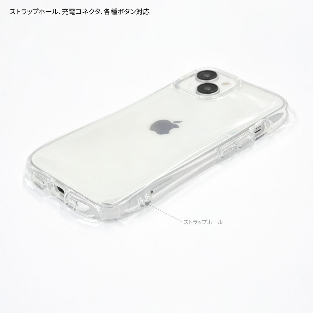 くまのプーさん iPhone 15 / 14 / 13 対応 クリスタルクリアケース DNG-182PO