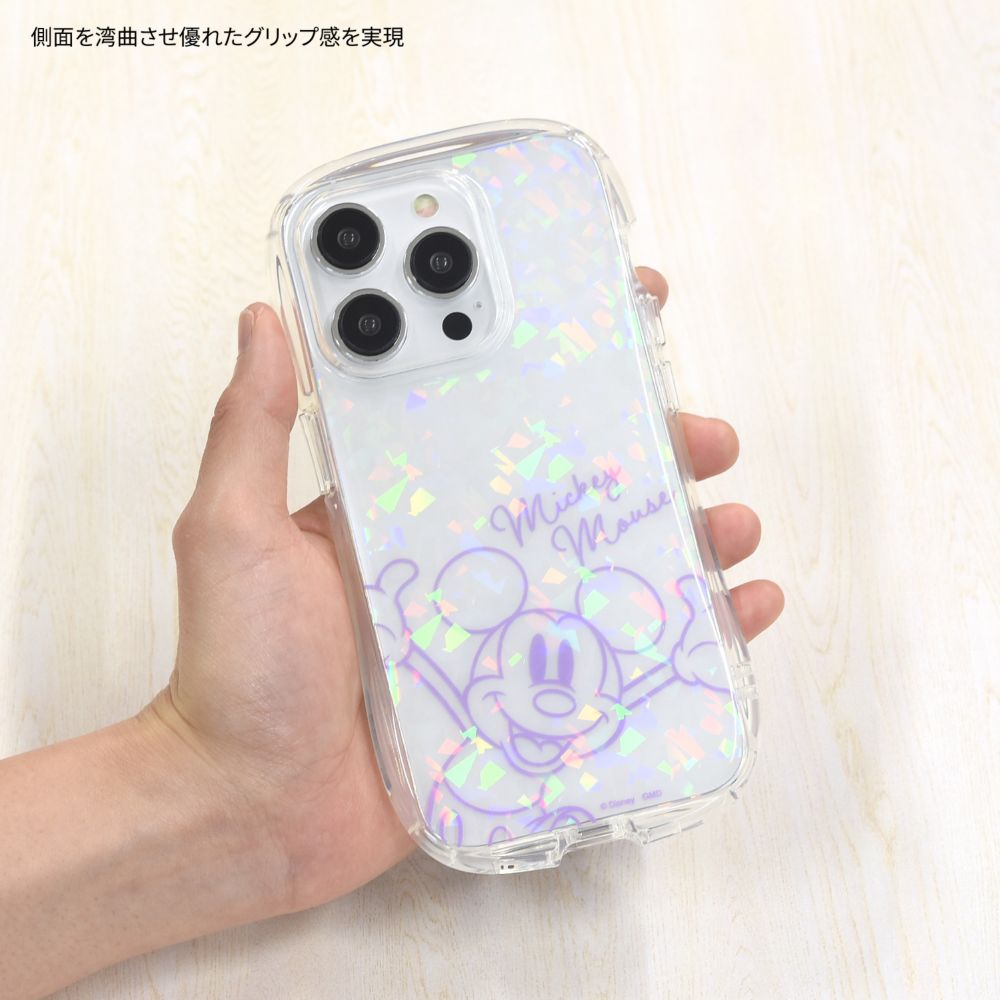 ミッキーマウス iPhone 15 Pro 対応 クリスタルクリアケース DNG-183MK
